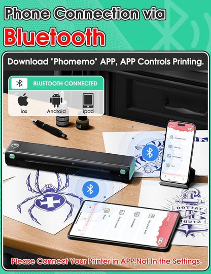 Nexvia™ Pro A4 Portable Wireless Thermal Printer
