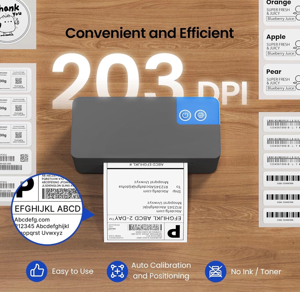 Nexvia™ Ultra-Porto Wireless Thermal Label Printer