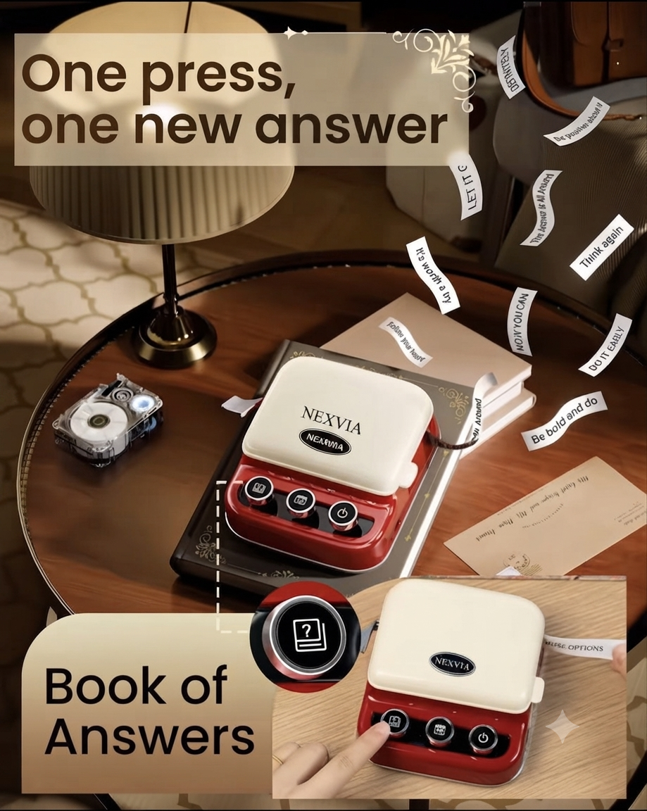 Nexvia™ P15 Portable Mini Label Maker & Ribbon Printer