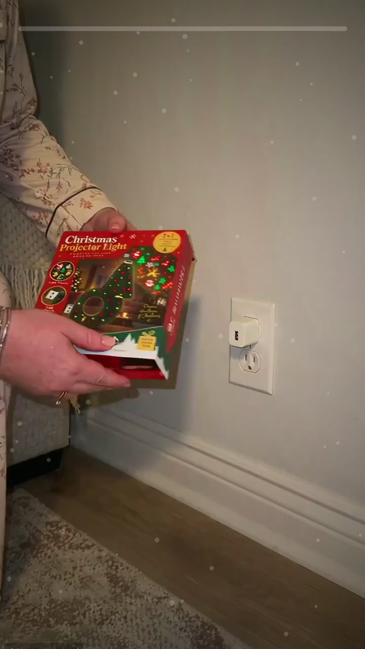 Christmas Projector Indoor, 6 Holiday Scenes 360° Flexible Neck